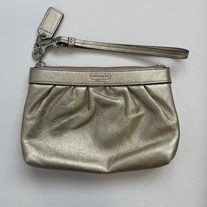 Coach Metallic Wristlet